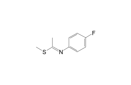 N-(4-Fluorophenyl)ethanimidothioic acid, methyl ester