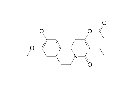 2-Acetoxy-3-ethyl-9,10-dimethoxy-4-oxo-1,4,6,7-tetrahydro-11bH-benzo[a]quinolizine