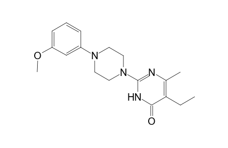 5-ethyl-2-[4-(3-methoxyphenyl)-1-piperazinyl]-6-methyl-4(3H)-pyrimidinone