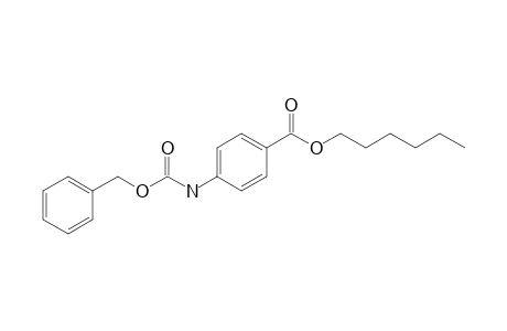 Hexyl 4-(benzyloxycarbonylamino)benzoate