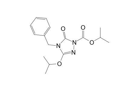 4-Benzyl-3-isopropoxy-5-keto-1,2,4-triazole-1-carboxylic acid isopropyl ester