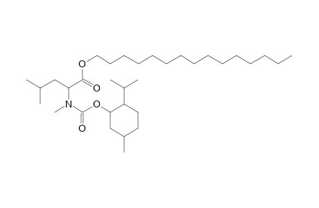 L-Leucine, N-methyl-N-((1R)-(-)-menthyloxycarbonyl)-, pentadecyl ester