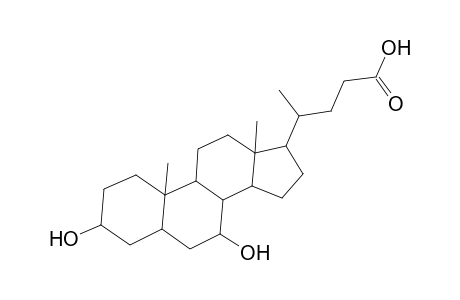 3a,7a-Dihydroxy-5b,14a,17b-cholanic acid