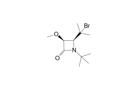 (3S,4S)-4-(1-bromo-1-methyl-ethyl)-1-tert-butyl-3-methoxy-azetidin-2-one