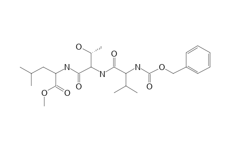 (N-(Benzyloxycarbonyl)-D-valyl)-L-threonyl-L-leucine methyl ester