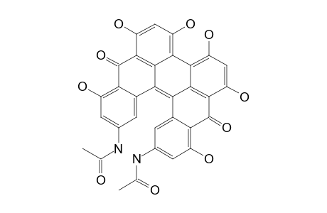 10,11-BIS-(ACETYLAMINO)-1,3,4,6,8,15-HEHAHYDROXYDIBENZO-[AO]-PERYLENE-7,16-DIONE