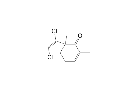 6-([E]-1,2-Dichloro-vinyl)-2,6-dimethyl-2-cyclohexen-1-one