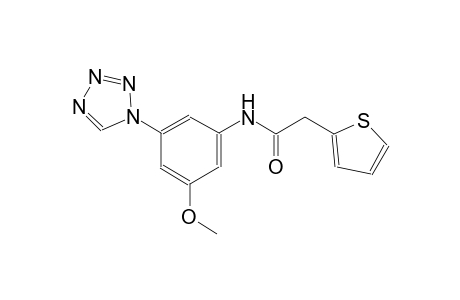 N-[3-methoxy-5-(1H-tetraazol-1-yl)phenyl]-2-(2-thienyl)acetamide