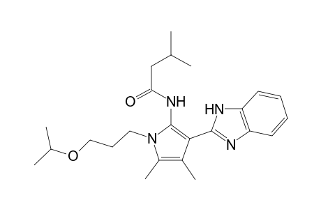 butanamide, N-[3-(1H-benzimidazol-2-yl)-4,5-dimethyl-1-[3-(1-methylethoxy)propyl]-1H-pyrrol-2-yl]-3-methyl-