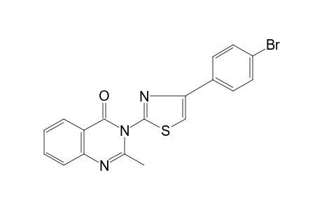 3-[4-(p-bromophenyl)-2-thiazolyl] -2-methyl-4 (3H)-quinazolinone