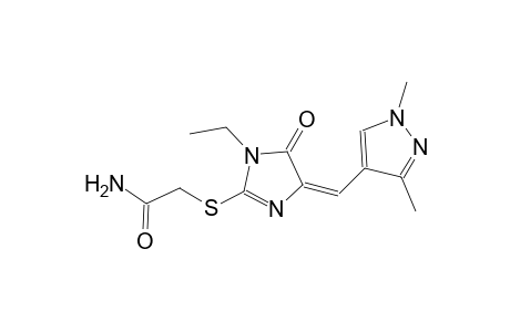 2-({(4E)-4-[(1,3-dimethyl-1H-pyrazol-4-yl)methylene]-1-ethyl-5-oxo-4,5-dihydro-1H-imidazol-2-yl}sulfanyl)acetamide