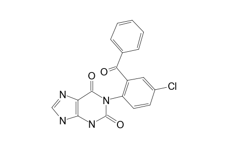 1-(2-Benzoyl-4-chloro-phenyl)-3,9-dihydro-purine-2,6-dione