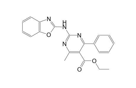 ethyl 2-(1,3-benzoxazol-2-ylamino)-4-methyl-6-phenyl-5-pyrimidinecarboxylate