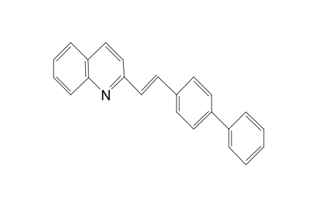 Quinoline, 2-(2-[1,1'-biphenyl-4-yl]-ethenyl)-