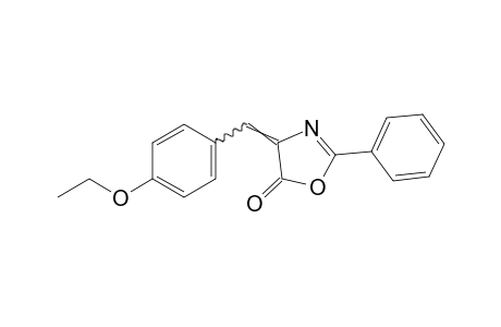 4-(p-ethoxybenzylidene)-2-phenyl-2-oxazolin-5-one