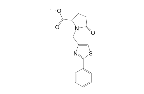 5-oxo-1-[(2-phenyl-4-thiazolyl)methyl]-2-pyrrolidinecarboxylic acid, methyl ester