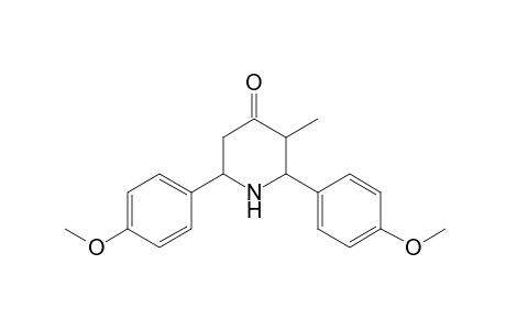 2,6-BIS(p-METHOXYPHENYL)-3-METHYL-4-PIPERIDONE