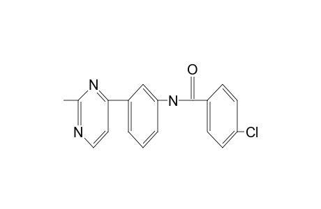 4-chloro-3'-(2-methyl-4-pyrimidinyl)benzanilide