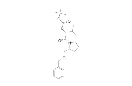 O-BENZYL-N-(N-BOC-L-VALYL)-L-PROLINOL;MAJOR-ROTAMER