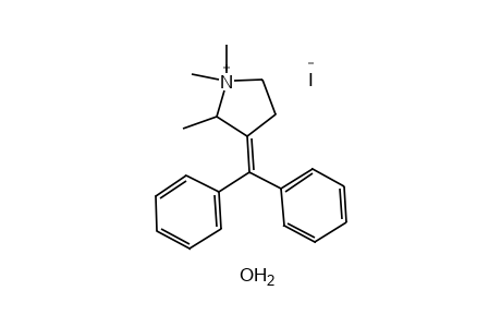 3-(diphenylmethylene)-1,1,2-trimethylpyrrolidinium iodide, hydrate
