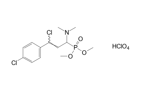 [p,gamma-dichloro-a-(dimethylamino)cinnamyl]phosphonic acid, dimethyl ester, monohydroperchlorate