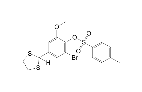 2-bromo-4-(1,3-dithiolan-2-yl)-6-methoxyphenol, p-toluenesulfonate