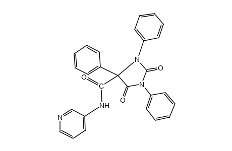 2,5-dioxo-N-(3-pyridyl)-1,3,4-triphenyl-4-imidazolidinecarboxamide