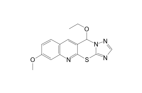 11-Ethoxy-7-methoxy[1,2,4]triazolo[5',1':2,3][1,3]thiazino[6,5-b]quinoline