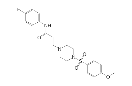 1-piperazinepropanamide, N-(4-fluorophenyl)-4-[(4-methoxyphenyl)sulfonyl]-
