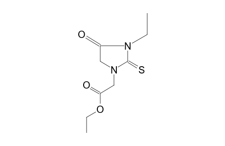 3-ethyl-4-oxo-2-thioxo-1-imidazolidineacetic acid, ethyl ester