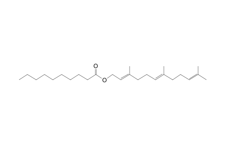 (2E,6E)-3,7,11-Trimethyldodeca-2,6,10-trien-1-yl decanoate