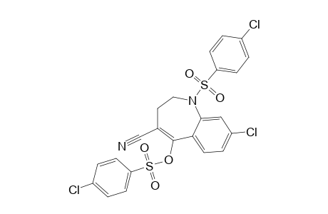 8-chloro-1-[(p-chlorophenyl)sulfonyl]-2,3-dihydro-5-hydroxy-1H-1-benzazepine-4-carbonitrile, p-chlorobenzenesulfonate (ester)