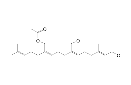 2,6,10-Dodecatriene-1,12-diol, 6-(hydroxymethyl)-10-methyl-2-(4-methyl-3-penten-1-yl)-, 1-acetate