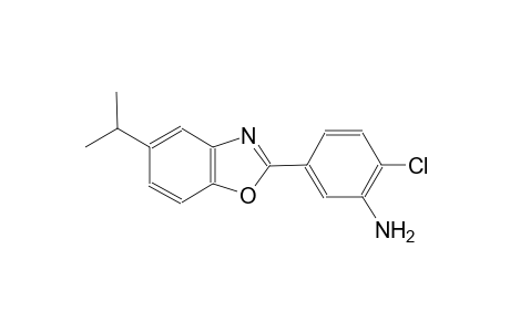 2-chloro-5-(5-isopropyl-1,3-benzoxazol-2-yl)aniline