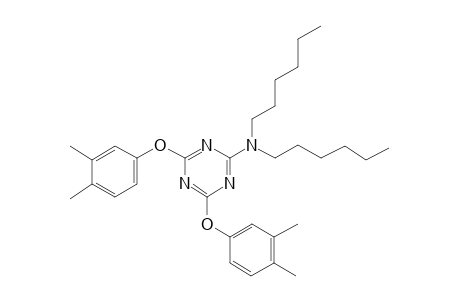 N,N-Dihexyl-4,6-bis(3,4-dimethylphenoxy)-1,3,5-triazin-2-amine