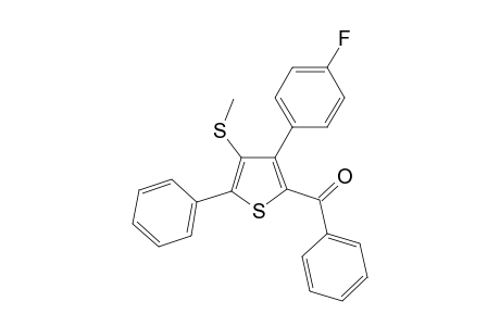 (3-(4-Fluorophenyl)-4-(methylthio)-5-phenylthiophen-2-yl)-(phenyl)methanone