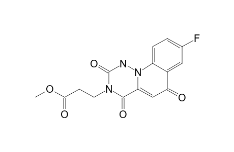 METHYL-3-(8-FLUORO-2,4,6-TRIOXO-1,2,4,6-TETRAHYDRO-3H-[1,2,4]-TRIAZINO-[1,6-A]-QUINOLIN-3-YL)-PROPANOATE