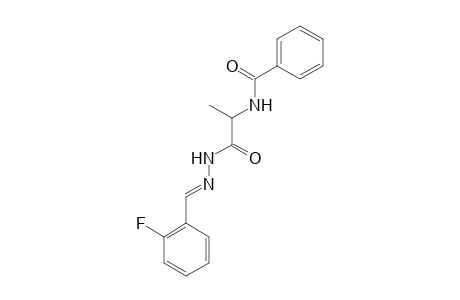 N'-(2-fluorobenzylidene)-2-benzamidopropanhydrazide