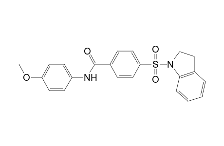 benzamide, 4-[(2,3-dihydro-1H-indol-1-yl)sulfonyl]-N-(4-methoxyphenyl)-