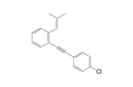 1-((4-chlorophenyl)ethynyl)-2-(2-methylprop-1-en-1-yl)benzene