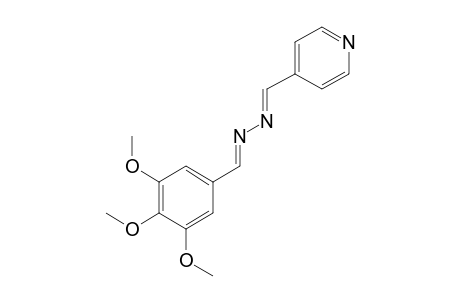 isonicotinaldehyde, azine with 3,4,5-trimethoxybenzaldehyde