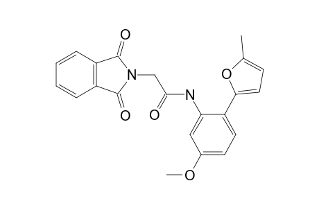 2-(1,3-Dioxo-1,3-dihydro-2H-isoindol-2-yl)-N-[5-methoxy-2-(5-methyl-2-furyl)phenyl]acetamide