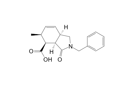 1H-Isoindole-4-carboxylic acid, 2,3,3a,4,5,7a-hexahydro-5-methyl-3-oxo-2-(phenylmethyl)-, (3a.alpha.,4.beta.,5.beta.,7a.alpha.)-(.+-.)-