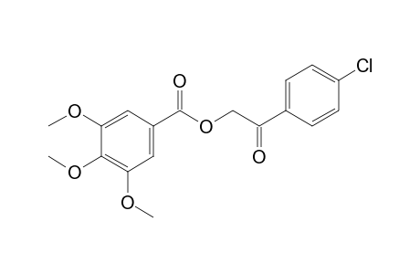 3,4,5-Trimethoxybenzoic acid, ester with 4'-chloro-2-hydroxyacetophenone