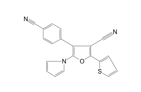 4-(p-cyanophenyl)-5-(pyrrol-1-yl)-2-(2-thienyl)-3-furonitrile