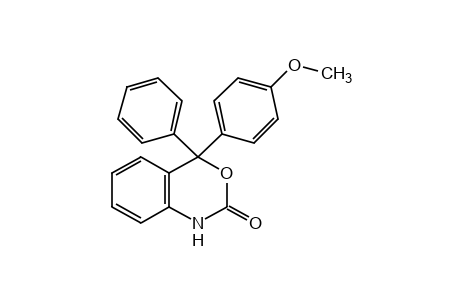 1,4-dihydro-4-(p-methoxyphenyl)-4-phenyl-2H-3,1-benzoxazin-2-one