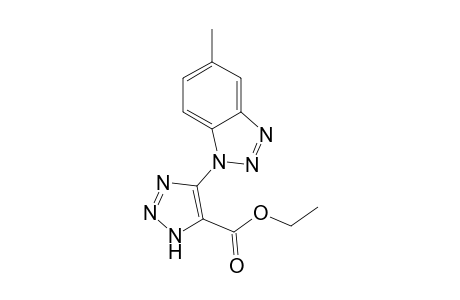 4-[5-METHYL-BENZOTRIAZOL-1-YL]-5-CARBOETHOXY-1,2,3-TRIAZOLE