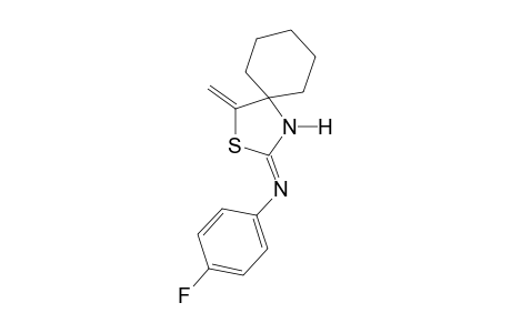 2-[(p-fluorophenyl)imino]-4-methylene-3-thia-1-azaspiro[4.5]decane