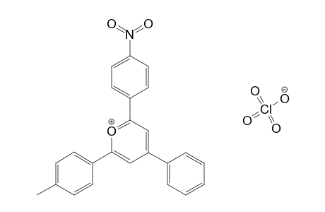 2-(p-nitrophenyl)-4-phenyl-6-p-tolylpyrylium perchlorate