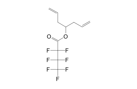 1,6-Heptadien-4-ol , heptafluorobutyrate